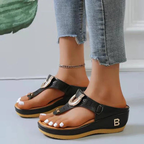 Adjustable Wedge Sandals for Women – Stylish & Supportive Comfort